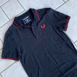 True Religion Men’s size medium collared short sleeve polo (worn twice)